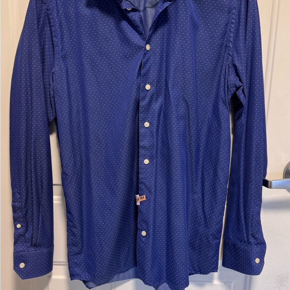 Eton Navy Blue Dress Shirt 15.5